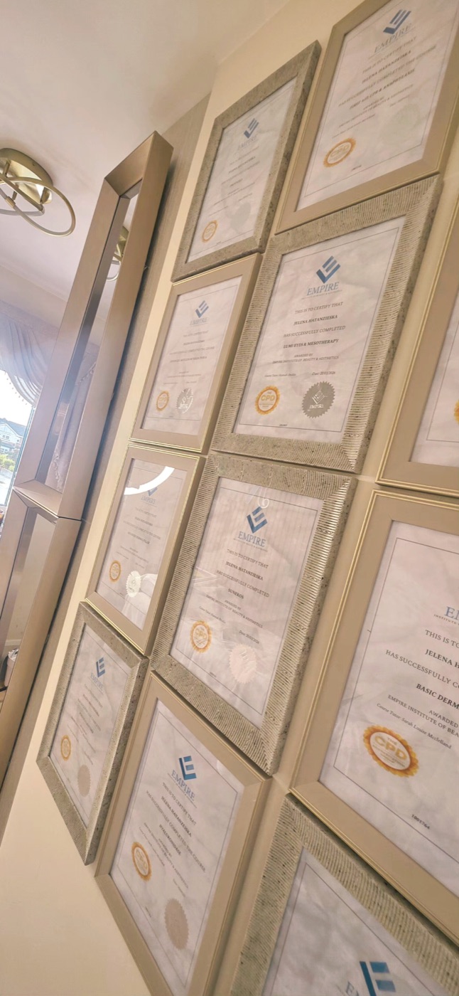 JVK certifications wall